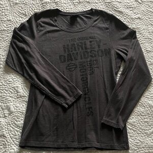 Harley-Davidson Charcoal Long Sleeve Tee